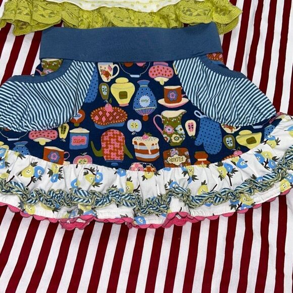 Matilda Jane rehearsal tee time skirt set sz 2 - Picture 2 of 6
